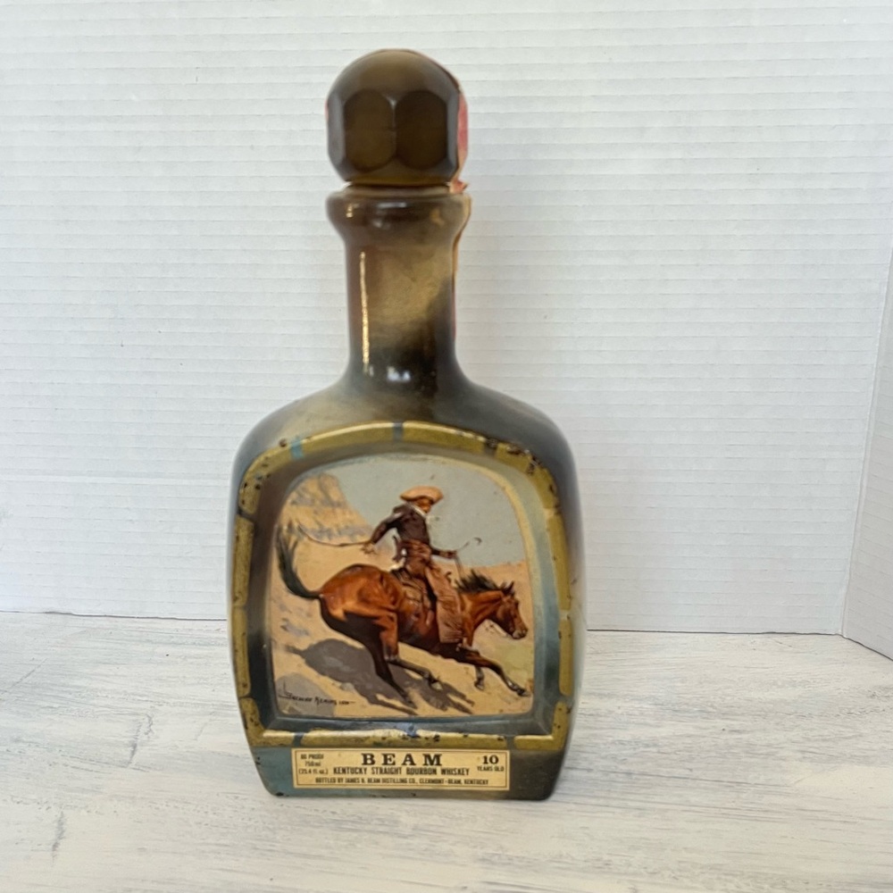 Jim Beam Vintage Collectible Kentucky Straight Bourbon EMPTY Bottle.